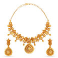 Enchanting Antique Gold Necklace Set Perfect for Indian Brides,,hi-res image number null