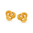 Contemporary 22 Karat Yellow Gold Swirl Drops image number null