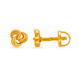 Contemporary 22 Karat Yellow Gold Swirl Drops image number null