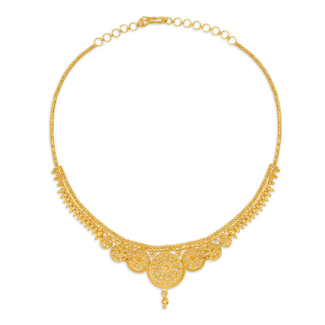 Striking Gold Necklace for the Kannadiga Bride,,hi-res image number null