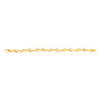 Gorgeous Yellow Gold Carved Leaf Chain Bracelet,,hi-res image number null