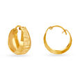 Contemporary Gold Bali Earrings image number null