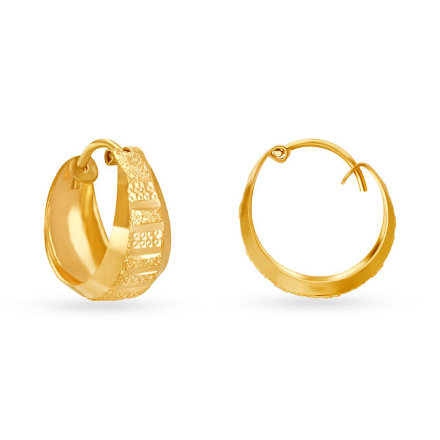 Contemporary Gold Bali Earrings image number null