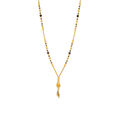 Enthralling Yellow Gold Carved Bead Mangalsutra,,hi-res image number null