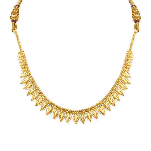 Lead Inspired Gold Necklace Set,,hi-res image number null