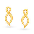 Artistic Infinity Gold Pendant and Earrings Set,,hi-res image number null