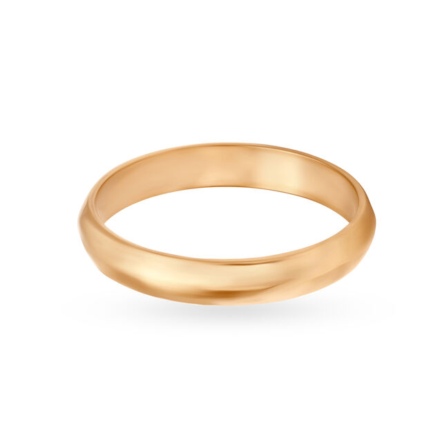 Classy 22 Karat Yellow Gold Band Finger Ring,,hi-res image number null