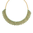 Lustrous Emerald Studded Gold Necklace,,hi-res image number null