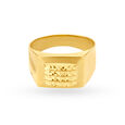 Enthralling Geometric Gold Ring for Men,,hi-res image number null