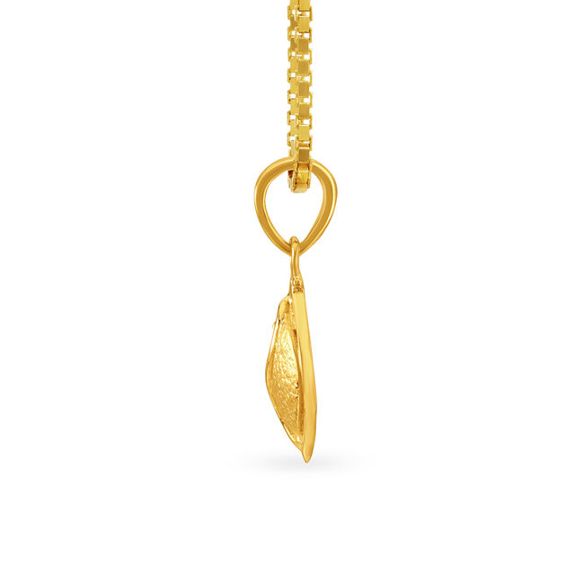Elegant 22 Karat Gold Leaf Pendant,,hi-res image number null
