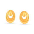 Dainty Serene Gold Stud Earrings,,hi-res image number null