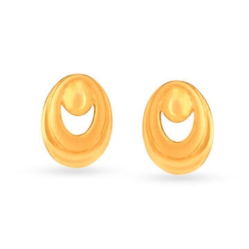 Dainty Serene Gold Stud Earrings