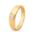 Timeless 22 Karat Yellow Gold And Diamond Finger Ring,,hi-res image number null