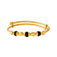 Black Bead Traditional Gold Bangles for Kids,,hi-res image number null