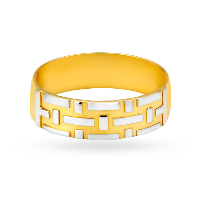 Geometric Gold Ring for Men,,hi-res image number null