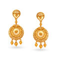 Elaborate 22 Karat Yellow Gold Filigree Diadem Necklace And Earrings Set,,hi-res image number null
