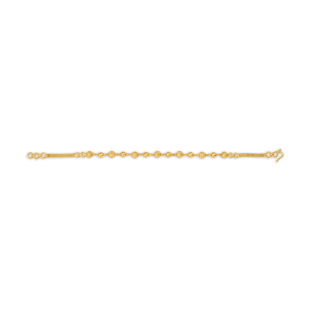 Shining Gold Bead Bracelet,,hi-res image number null