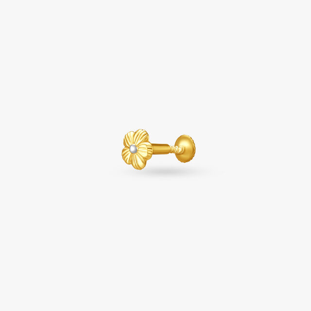 Charming Gold Nose Pin for the Indian Bride,,hi-res image number null