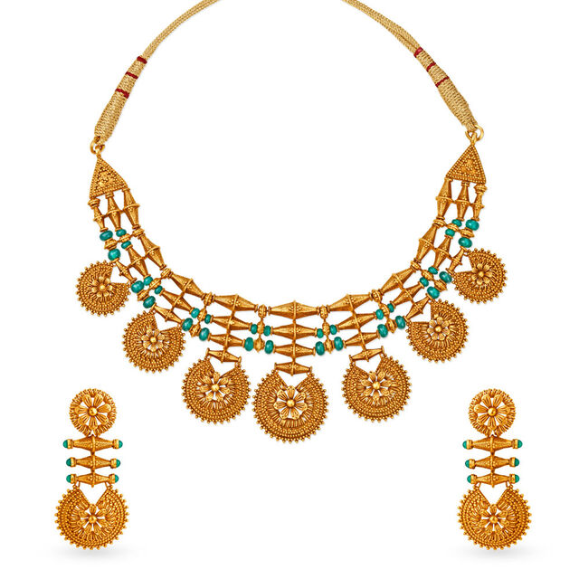 Magnificent Decadent Gold Necklace Set,,hi-res image number null