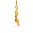 Alluring Contemporary Gold Pendant and Earrings Set with Stones,,hi-res image number null