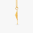 Lustrous Gold Pendant and Earrings Set image number null