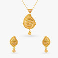 Subtle Glamour Pendant and Earrings Set image number null