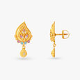 Droplet Gold Pendant and Earrings Set image number null