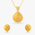 Tapestry Gold Pendant and Earrings Set image number null