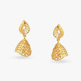 Filigree Gold Jhumka Earrings image number null