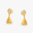 Elegant Gold Jhumka Earrings image number null