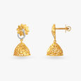 Floral Gold Jhumka Earrings image number null