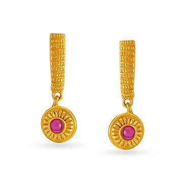 Chic Gold Drop Earrings for Kids