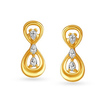 Charming Small Gold Drop Earrings for Kids