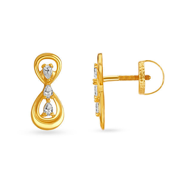 Charming Small Gold Drop Earrings for Kids,,hi-res image number null