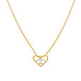 Triple Heart Pattern Gold Pendant with Chain for Kids,,hi-res image number null