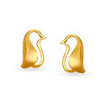 Penguin Emoticon Stud Earrings of Kids,,hi-res image number null
