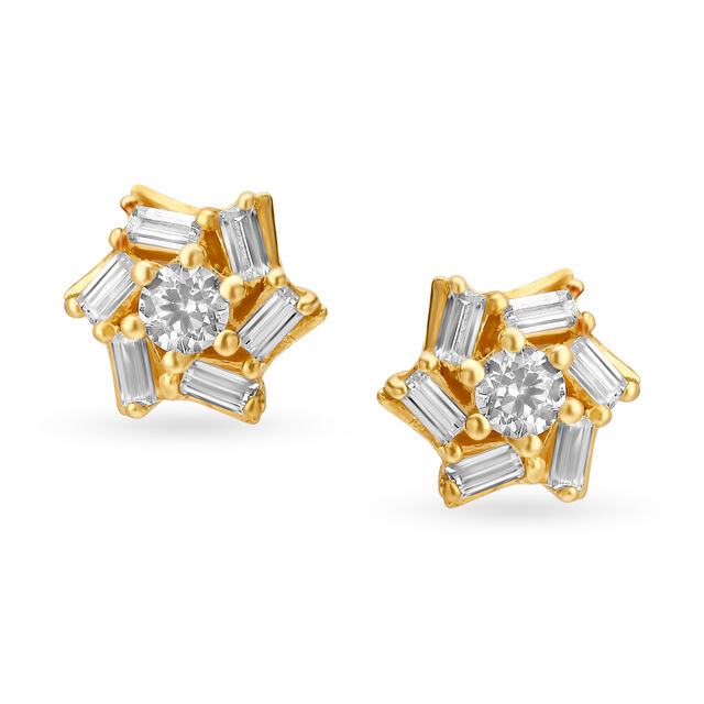 Stunning Gold Stud Earrings for Kids,,hi-res image number null