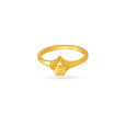 Adorable Heart Gold Finger Ring For Kids image number null