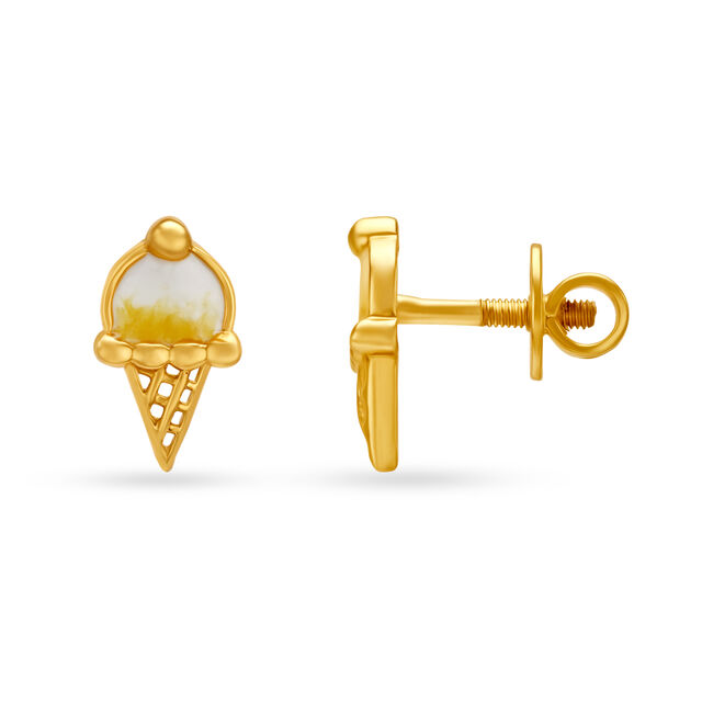 Cute Ice Cream Stud Earrings for Kids image number null