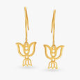 Unforgettable Lotus Hoop Earrings for Kids image number null