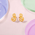 Twirling Filigree Stud Earrings for Kids image number null