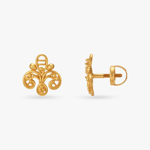 Subtle Charm Stud Earrings image number null