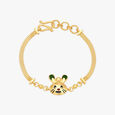 Adorable Yellow Gold Bunny Bracelet,,hi-res image number null