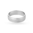 Sleek Minimalistic Platinum Ring for Men,,hi-res image number null