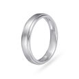 Minimalistic Platinum Finger Ring for Men,,hi-res image number null
