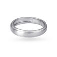 Minimalistic Platinum Finger Ring for Men,,hi-res image number null