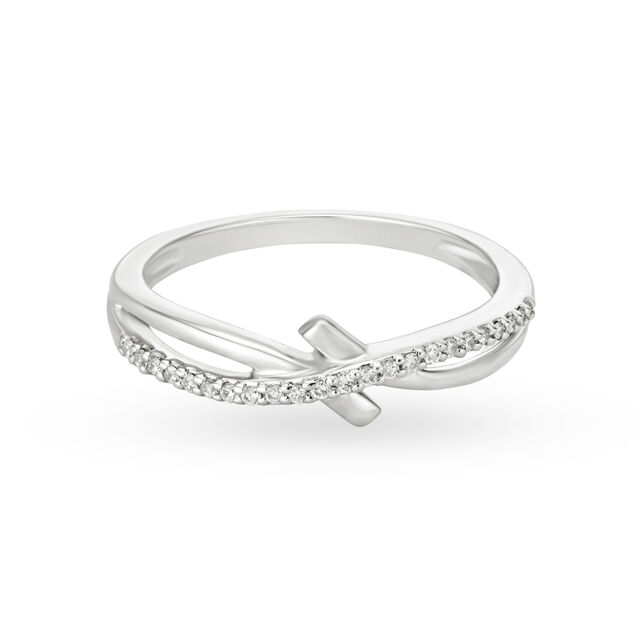 Romantic 950 Pure Platinum And Diamond Finger Ring,,hi-res image number null