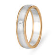 Radiant Platinum, Rose Gold and Diamond Ring for Men,,hi-res image number null