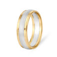 Bold Platinum and Rose Gold Ring for Men,,hi-res image number null