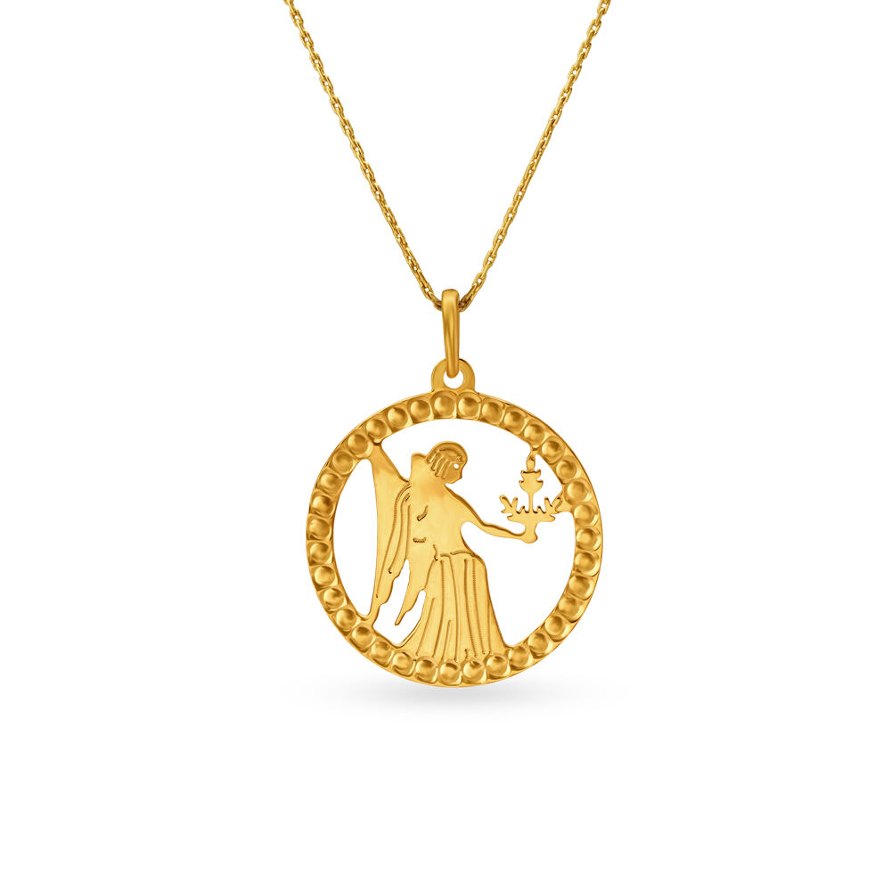 14k Solid Gold Starry Night Zodiac Constellation Diamond Necklace - Vi – by  charlotte
